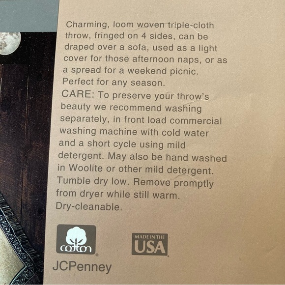 Vintage Christmas Little Drummer Boy Cotton Throw Blanket - Picture 5 of 9